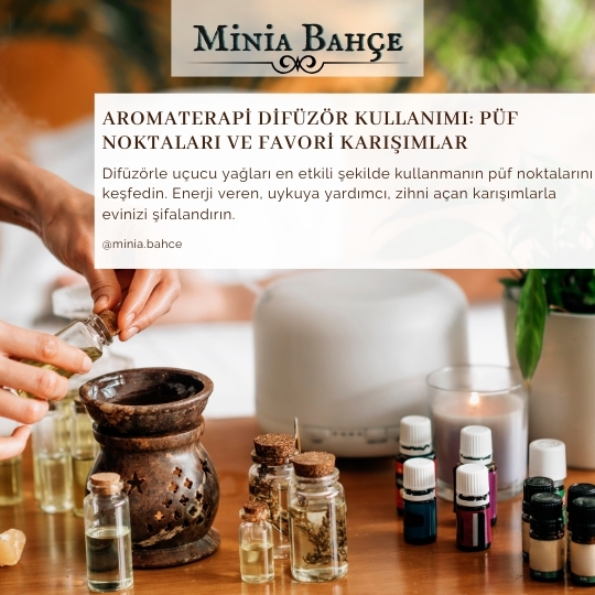 Difüzörle uçucu yağları