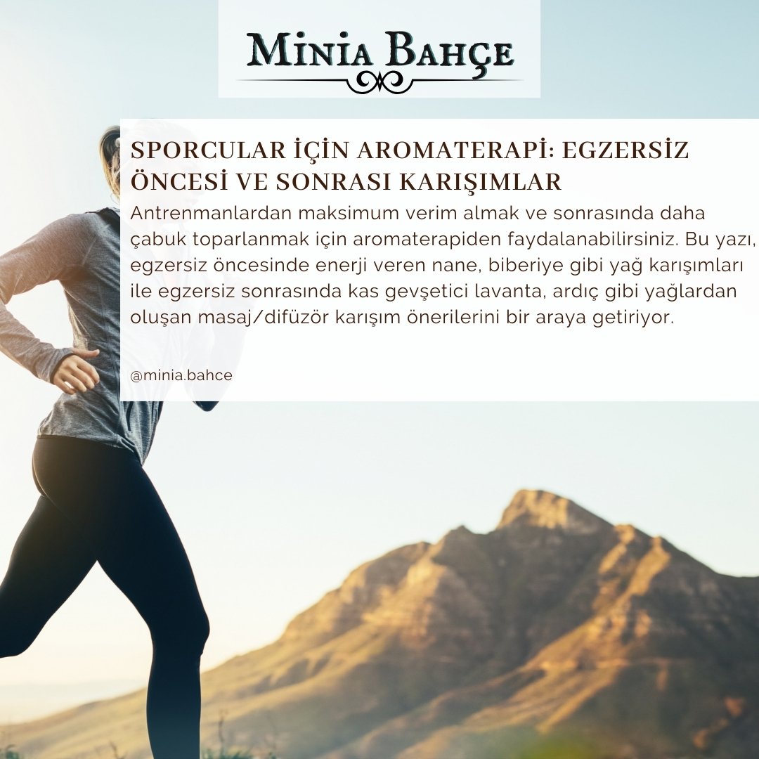 Sporcular İçin Aromaterapi: Egzersiz Öncesi ve Sonrası Yağ Karışımları