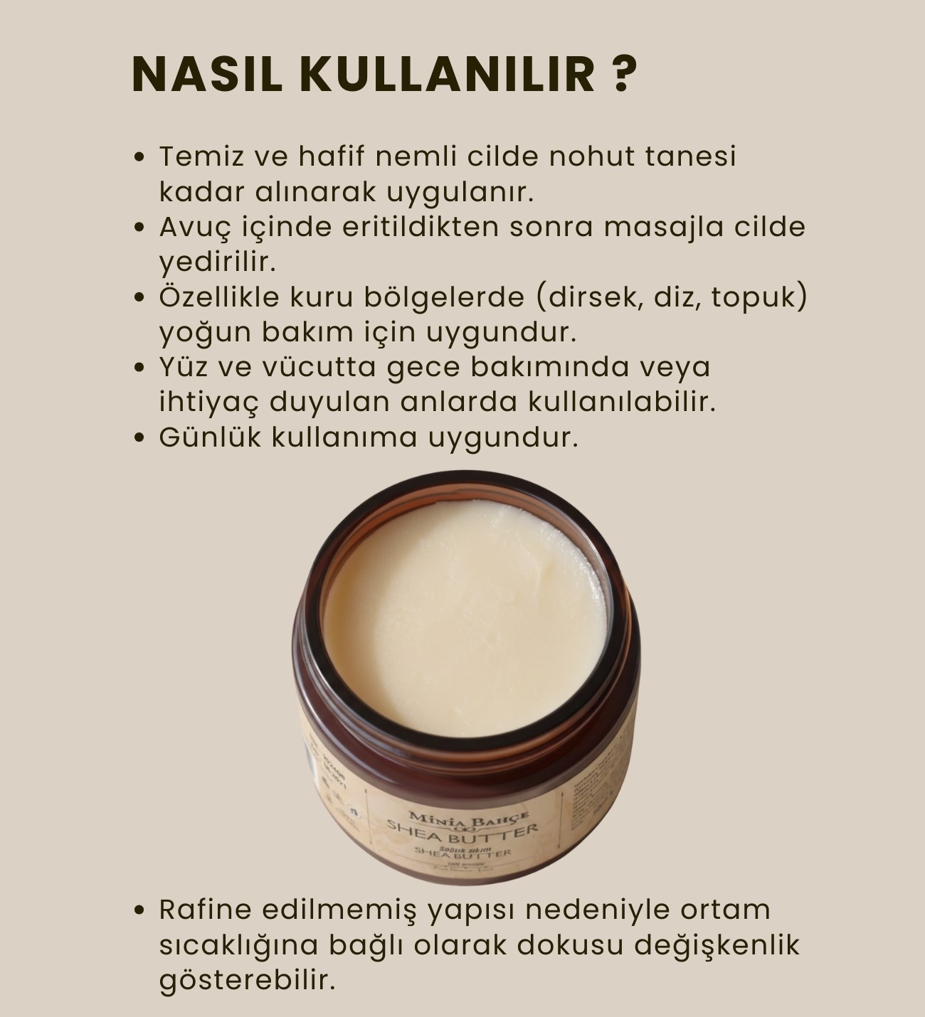 %100 Saf Shea Butter Seti 3x50 ml – Doğal Ham Karite Yağı + 10 ml Lavanta Yağı Hediye 
