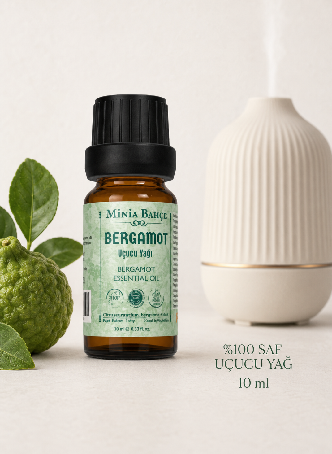 Bergamot Uçucu Yağı – 10 ml | Saf ve Katkısız Bitkisel Uçucu Yağ