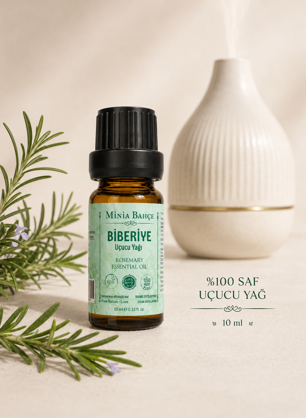 Biberiye Uçucu Yağı %100 Saf 10ml 