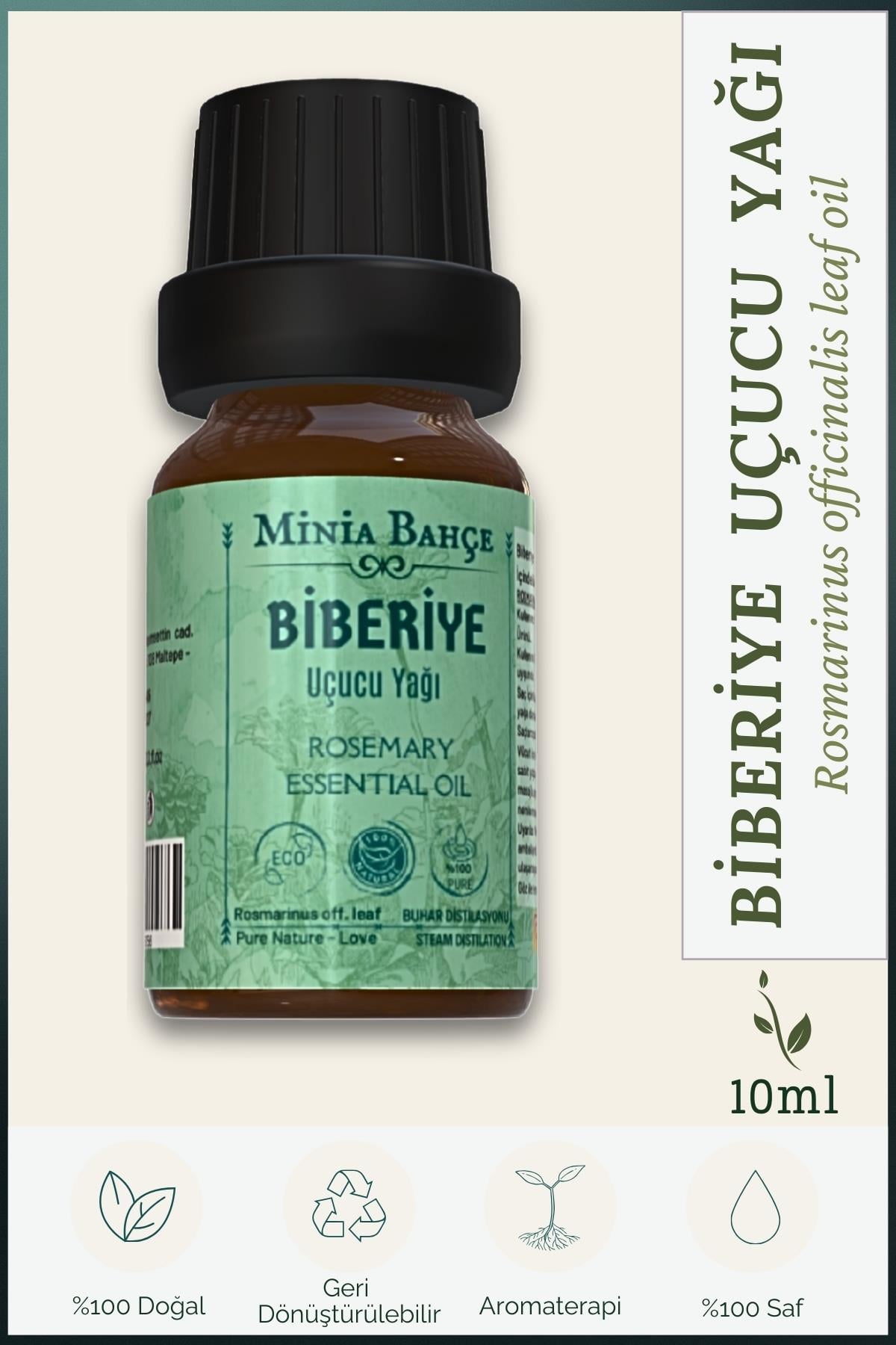 Biberiye Uçucu Yağı %100 Saf 10ml 