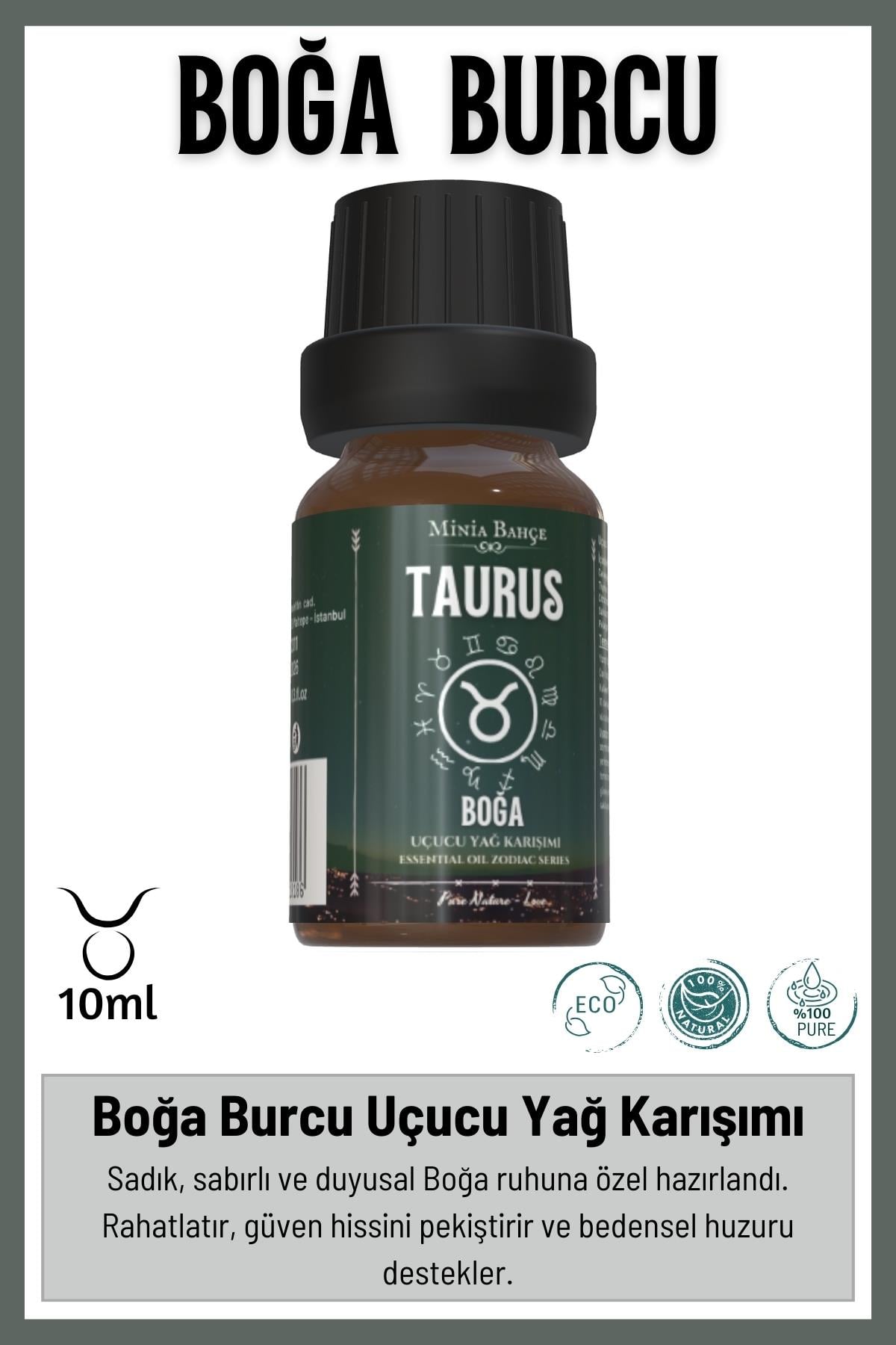 Boğa Burcu - Taurus, Uçucu Yağ Karışımı, 10ml