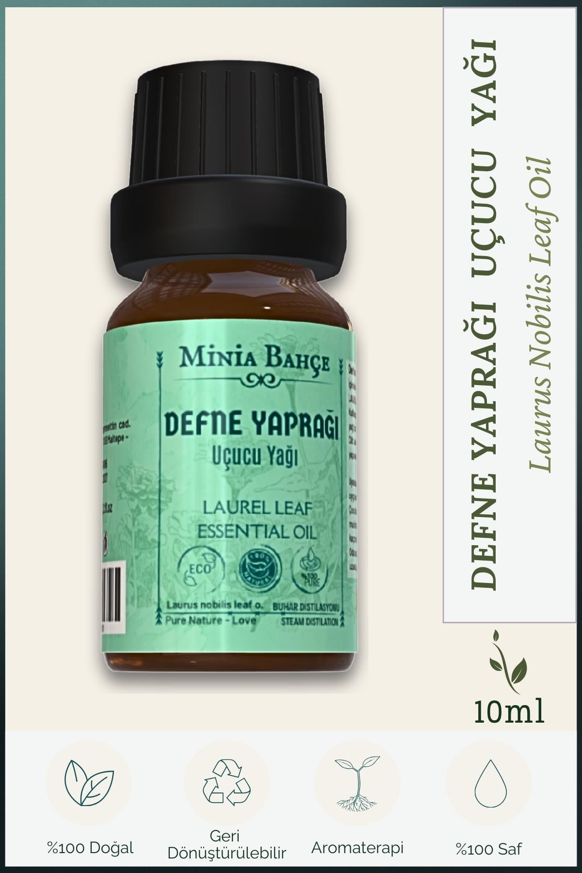 Defne Yaprağı Uçucu Yağı, %100 Doğal ve Saf, 10ml