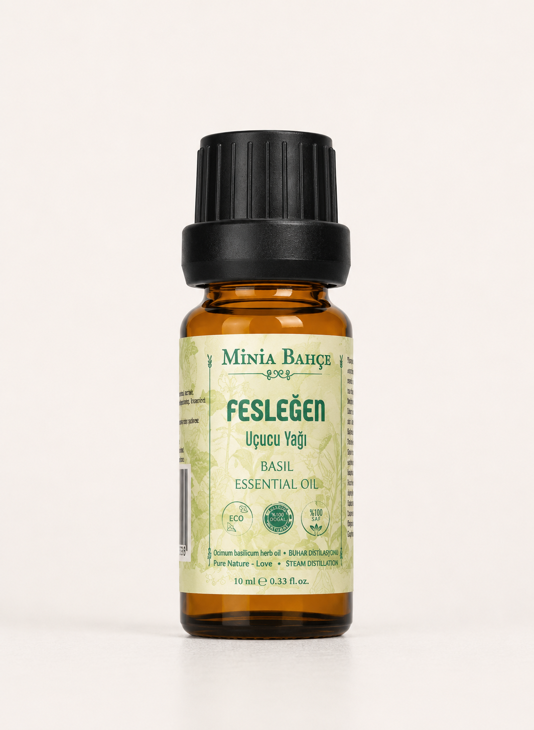 Fesleğen Uçucu Yağı, %100 Doğal ve Saf, 10 Ml