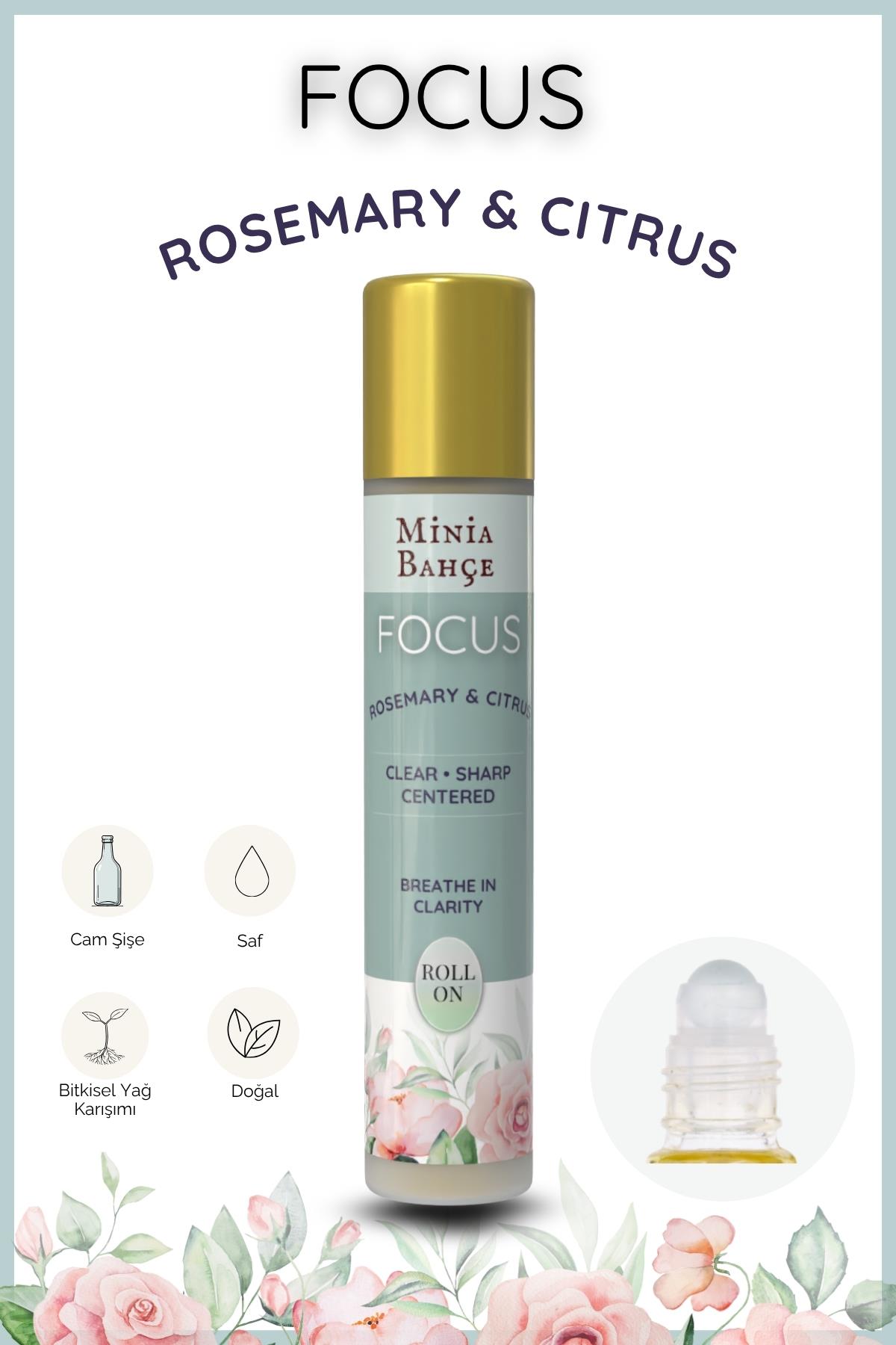 FOCUS – %100 Doğal Rosemary & Citrus Roll-On (10 ml)