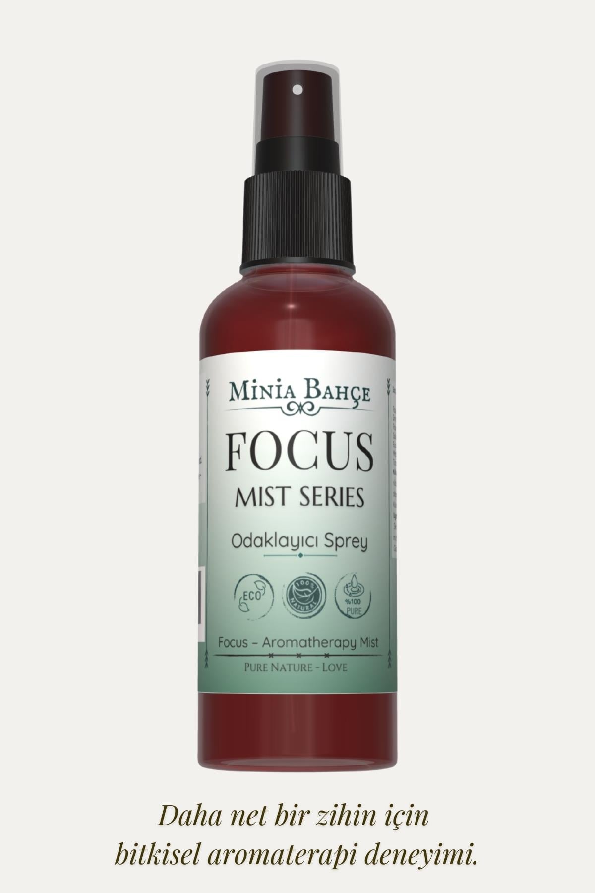 FOCUS Mist – Biberiye & Nane İçerikli Ferahlatıcı Aromaterapi Spreyi (100 ml)