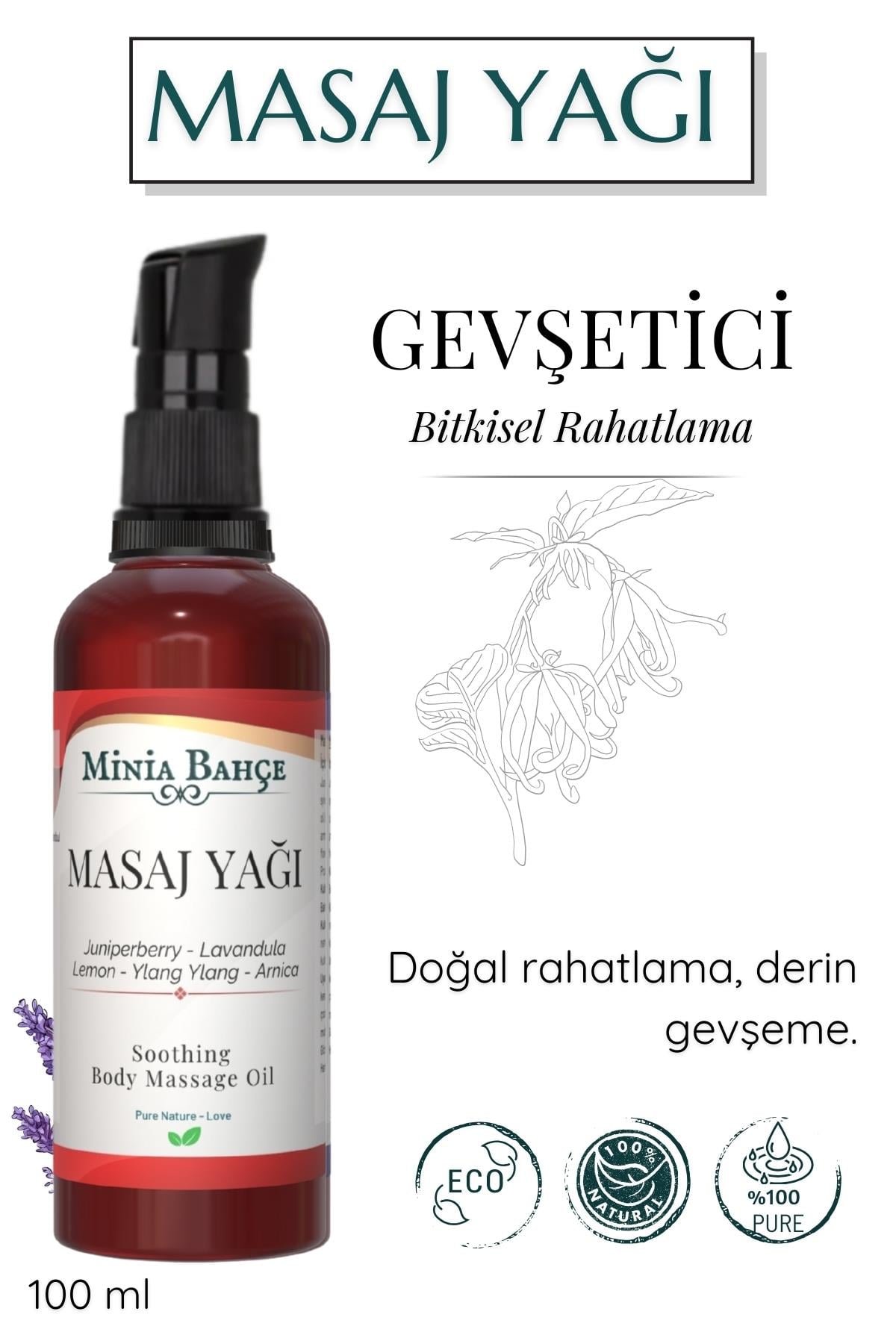 Gevşetici Arnika Masaj Yağı , 100ml. %100 Saf ve Doğal