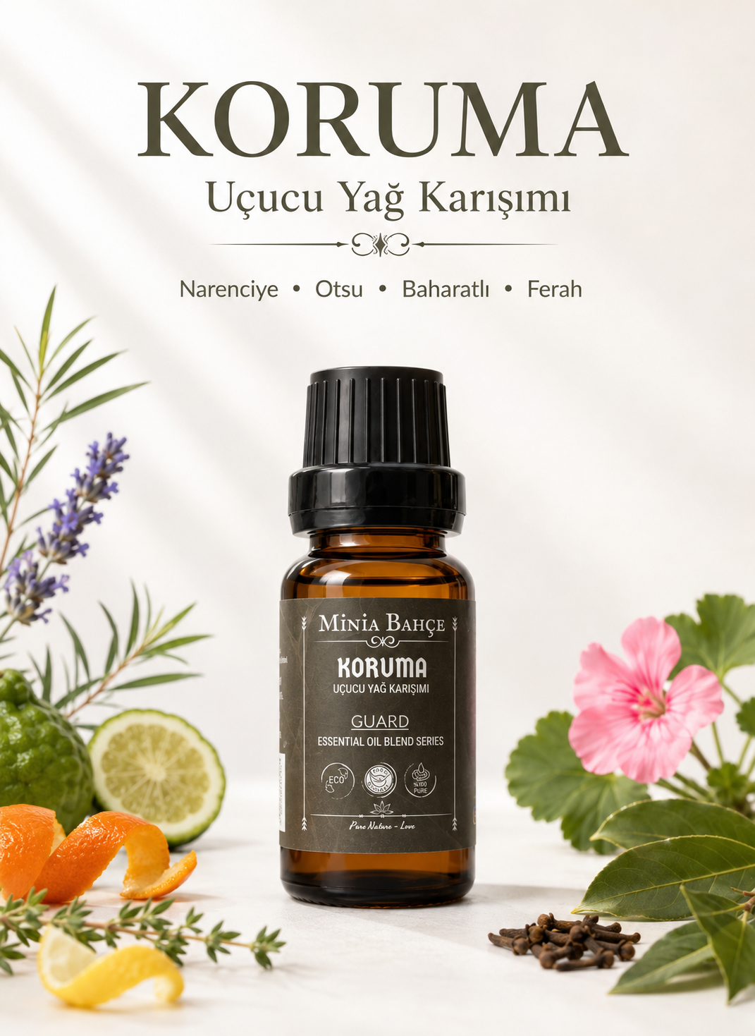 Koruma (Guard) Uçucu Yağ Karışımı - %100 Saf ve Doğal, 10ml