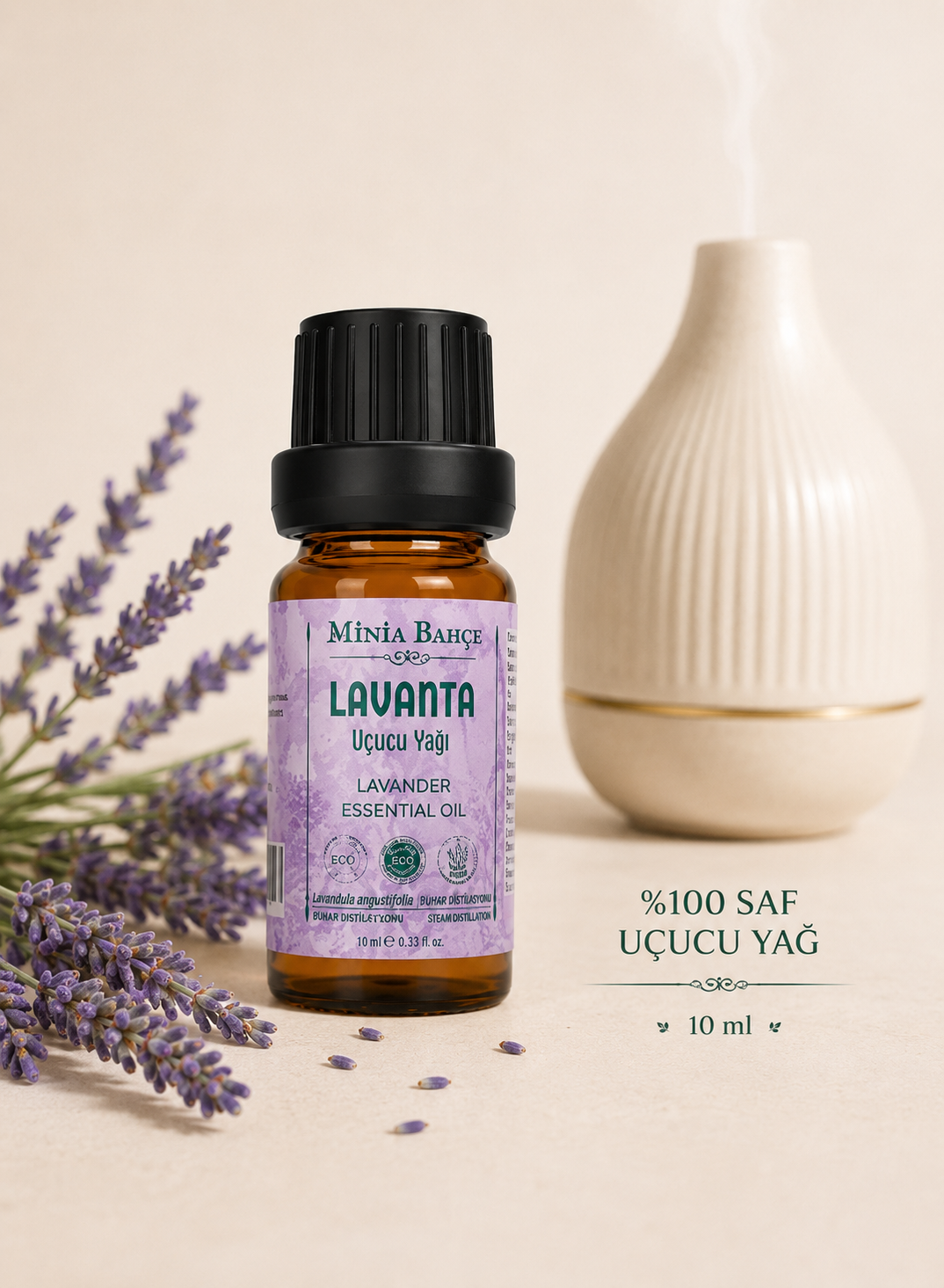 Lavanta Uçucu Yağı – 10 ml | Saf ve Katkısız Bitkisel Uçucu Yağ