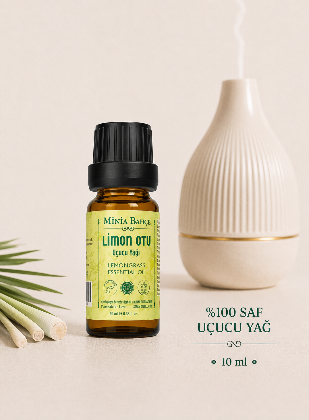 Limon Otu Uçucu Yağı – 10 ml | Saf ve Katkısız Bitkisel Uçucu Yağ