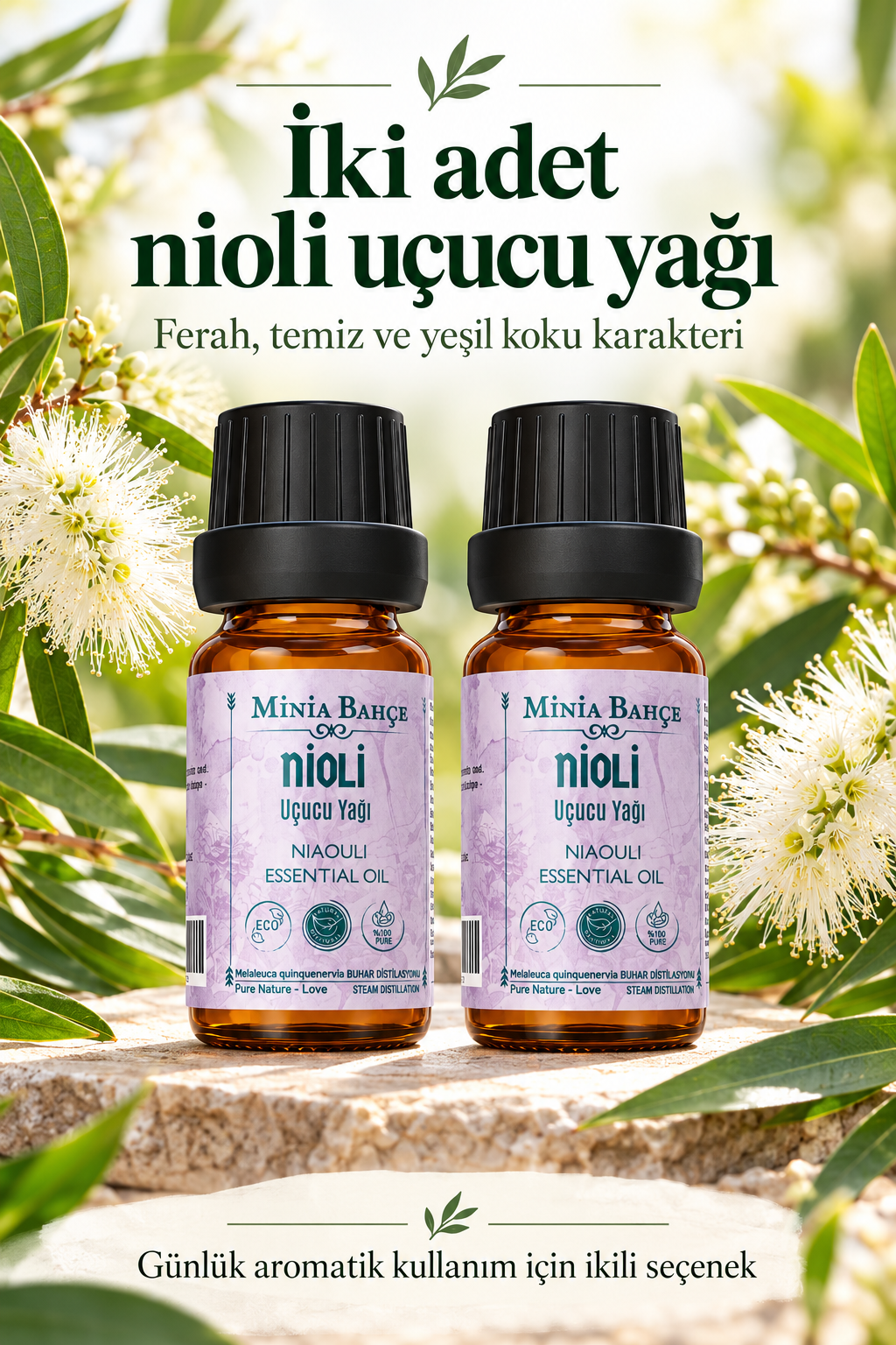 Nioli Uçucu Yağı (Niaouli) – 10 ml x 2 Adet | %100 Saf