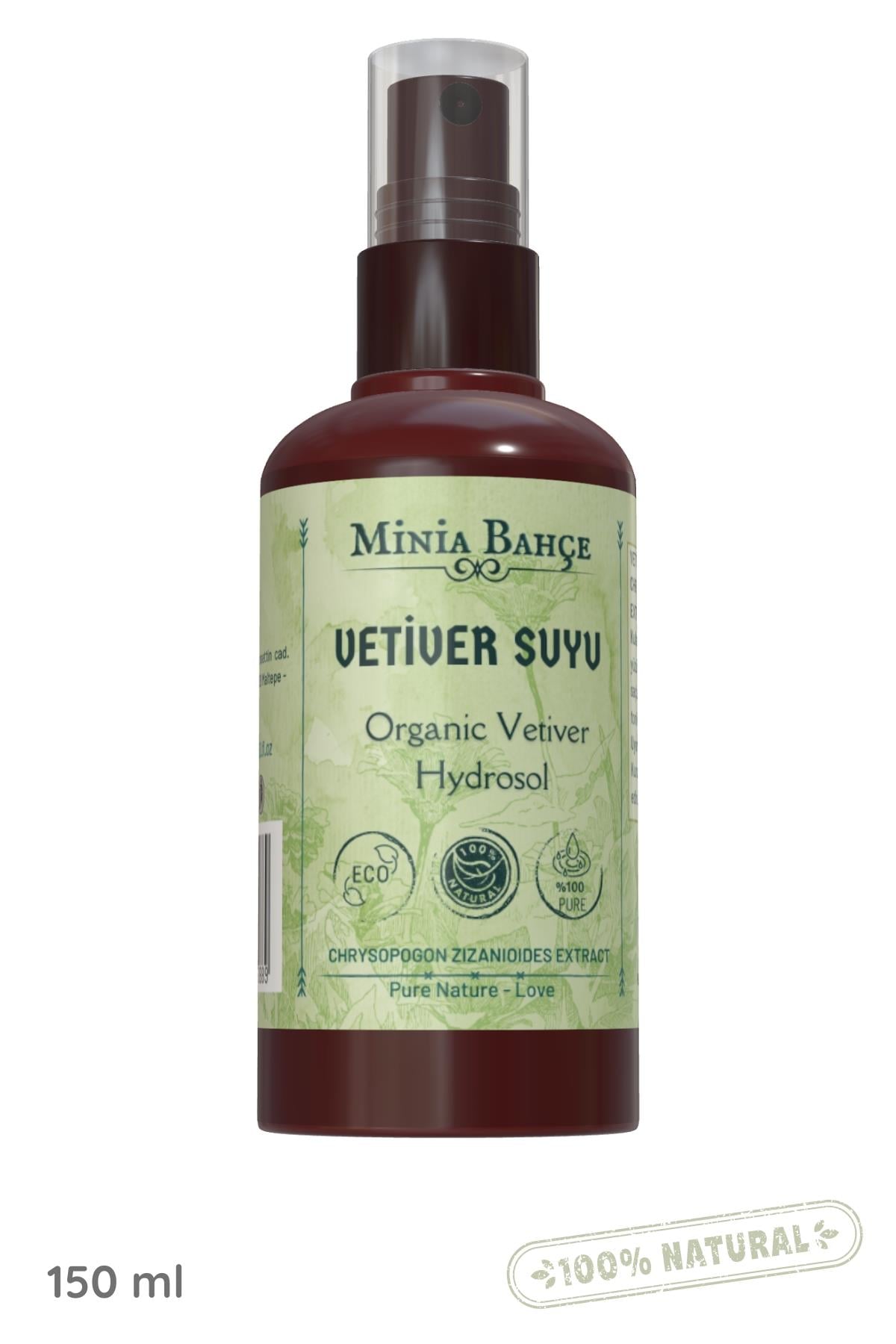 Organik Vetiver Suyu -%100 Doğal Hidrosol, 250ml