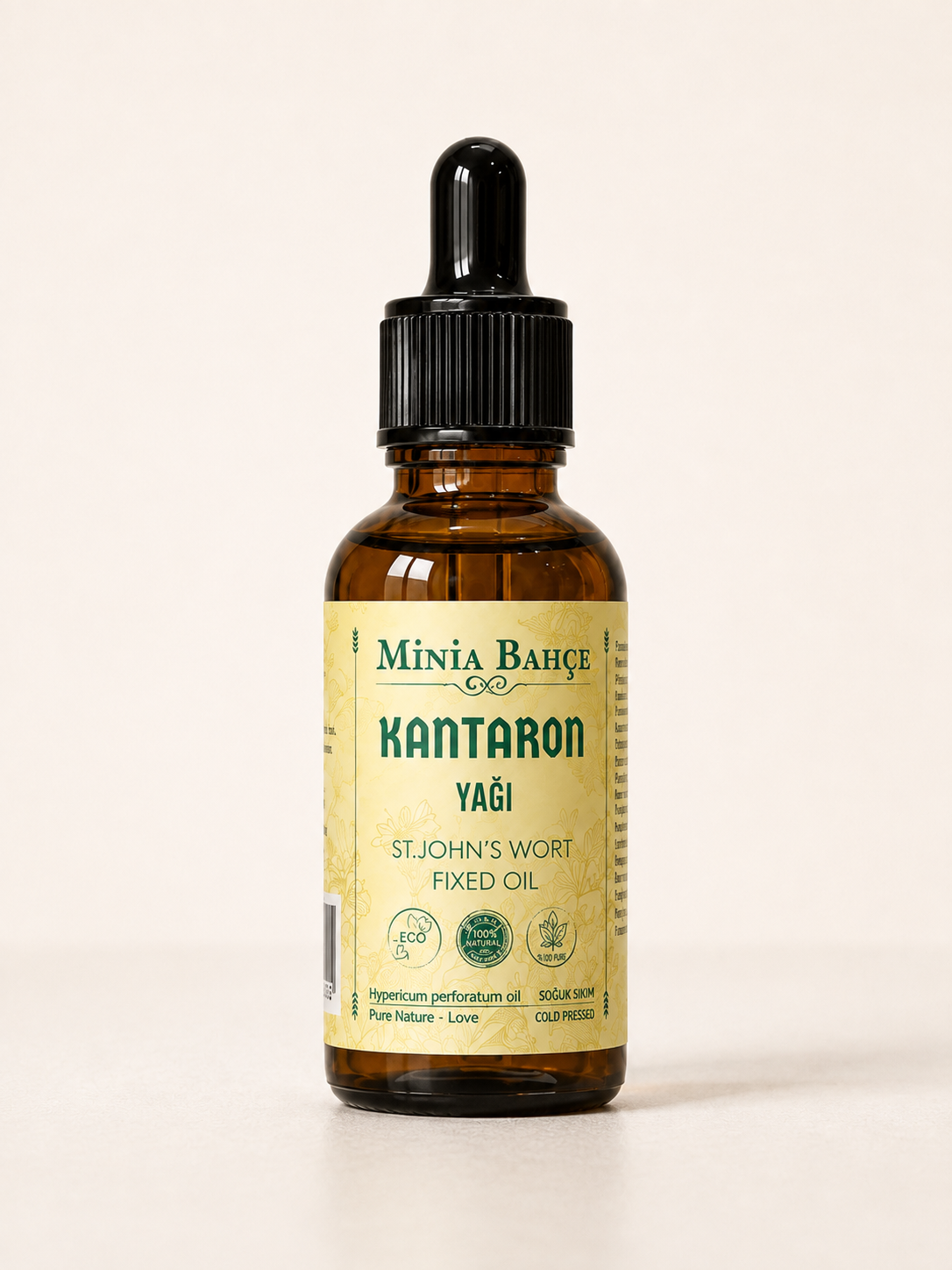 Sarı Kantaron Yağı (Sabit Yağ), %100 Saf ve Doğal, 30ml