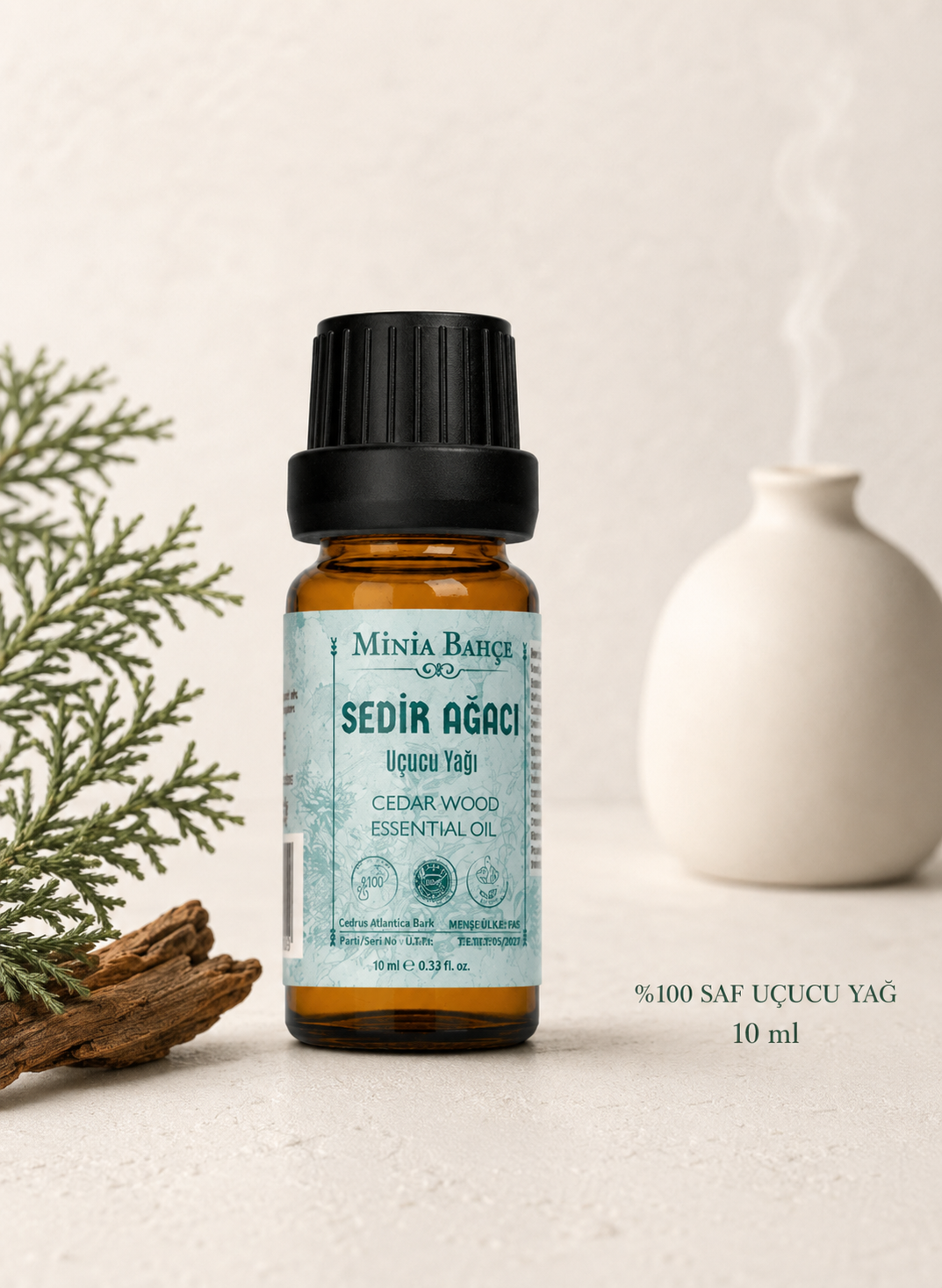 Sedir Ağacı Uçucu Yağı – 10 ml | Saf ve Katkısız Bitkisel Uçucu Yağ