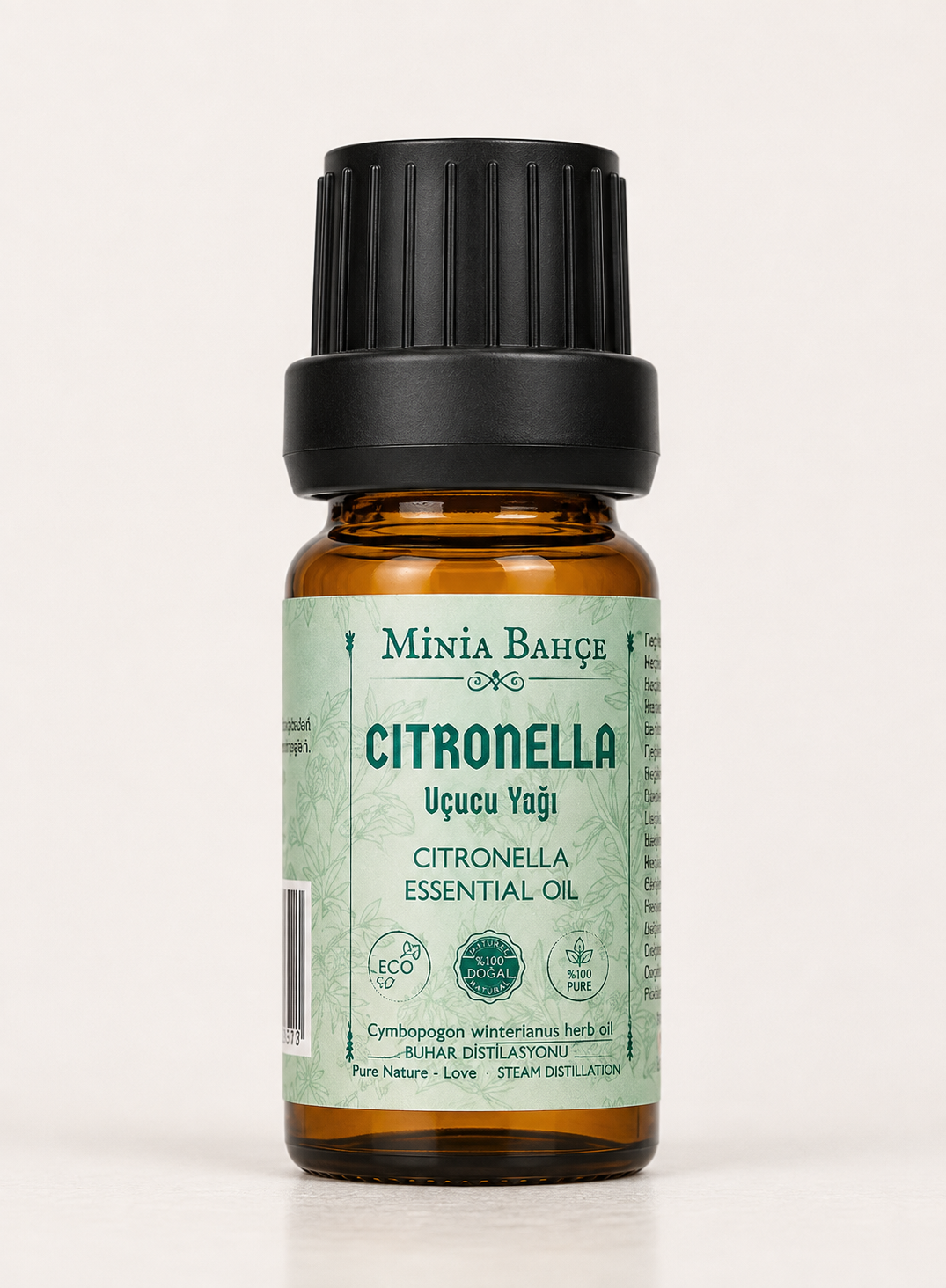 Sitronella Uçucu Yağı % 100 Saf Ve Doğal 10 Ml ( Citronella Oil )