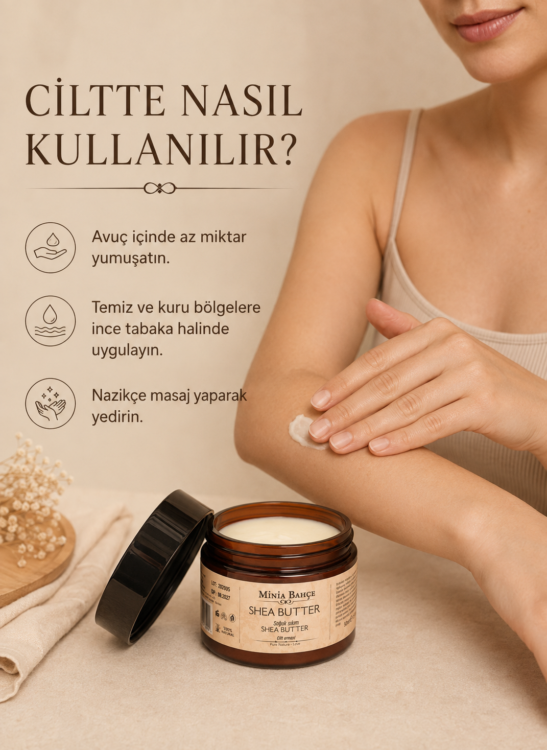 Soğuk Sıkım Shea Butter (Karite) Yağı  50 ml