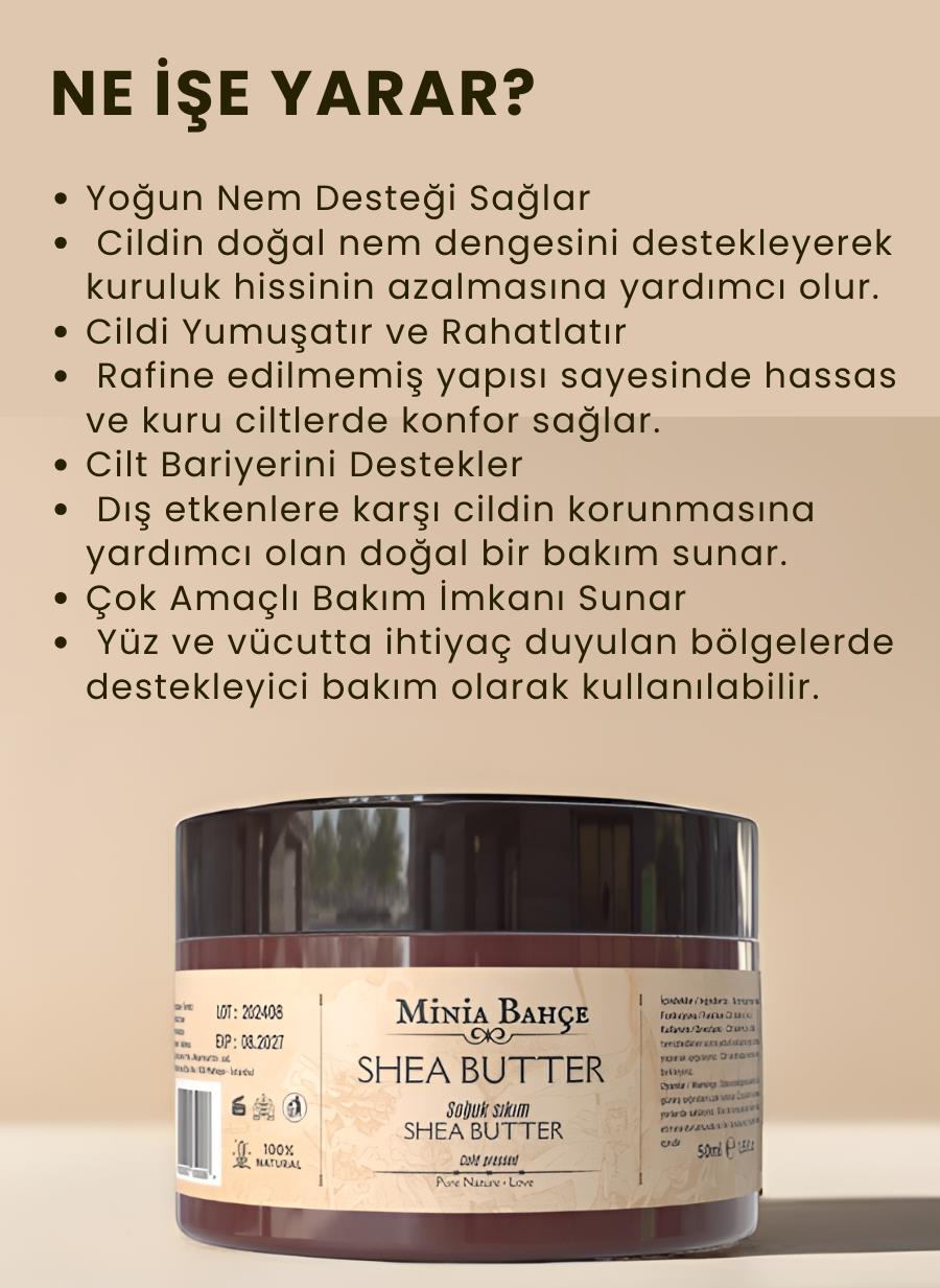 Shea Butter – 50 ml | Saf ve Katkısız Bitkisel Bakım Yağı