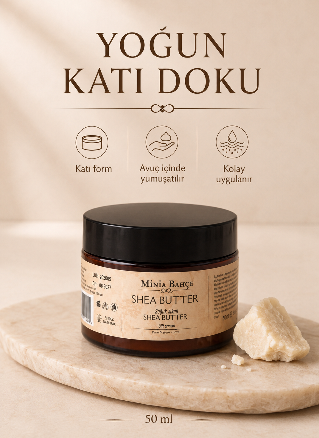 Soğuk Sıkım Shea Butter (Karite) Yağı  50 ml