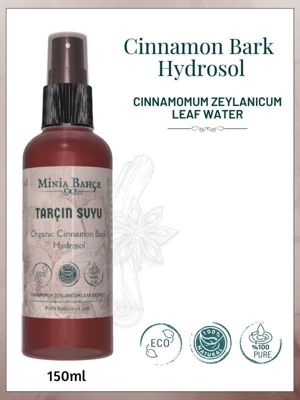Tarçın Kabuğu Suyu - %100 Doğal ve Yağlı Hidrosol, 150ml