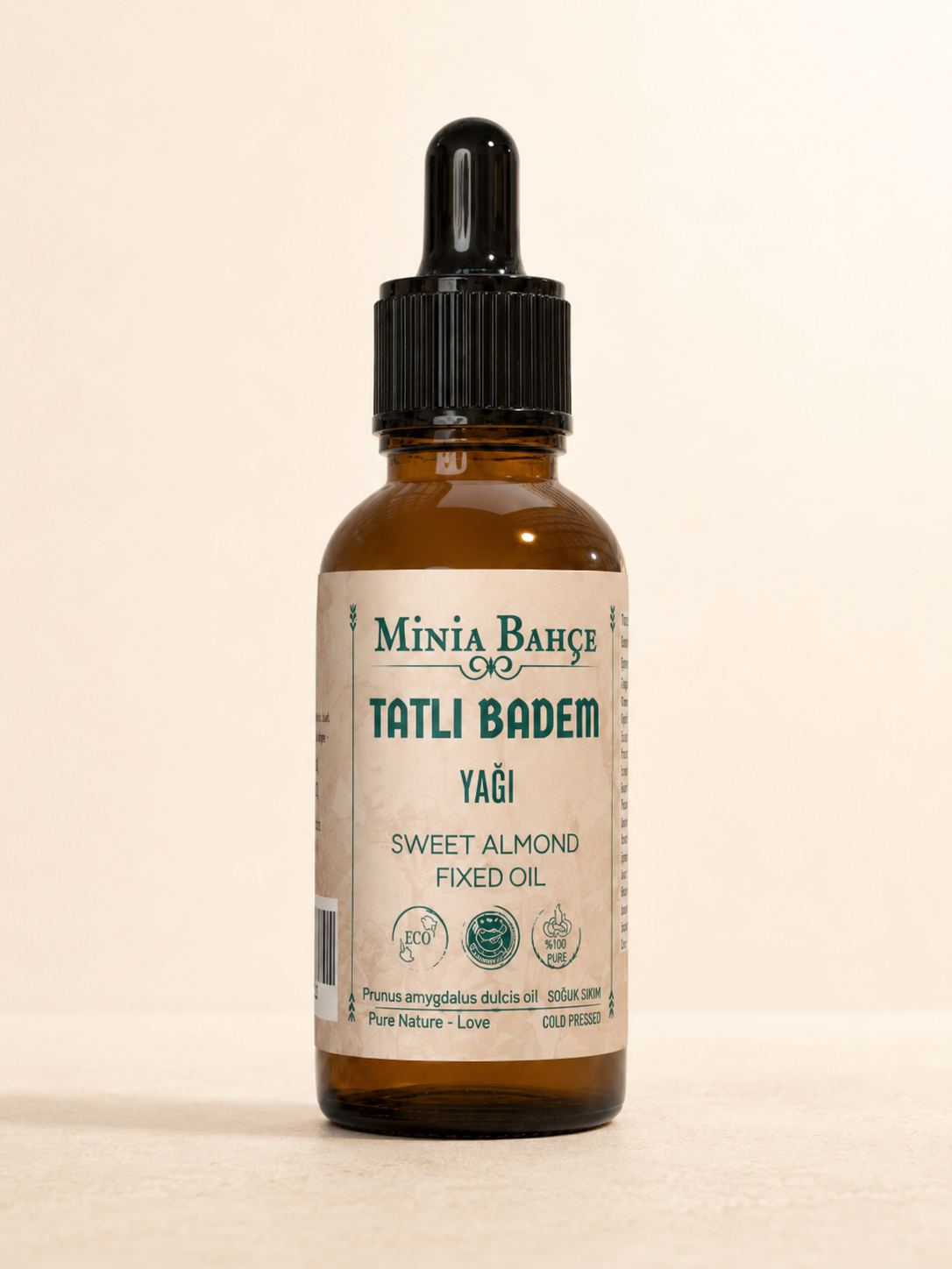 Tatlı Badem Yağı , %100 Doğal, 30ml