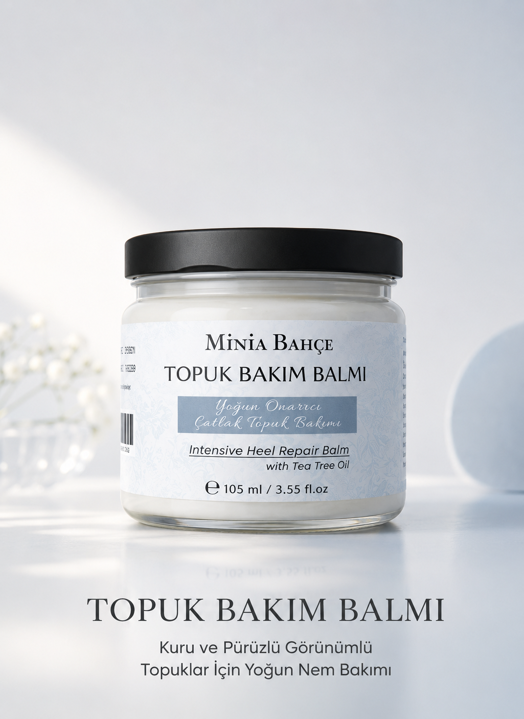 Topuk Bakım Balmı - 50 ml | Üre İçerikli Yoğun Nemlendirici ve Yumuşatıcı Ayak Kremi