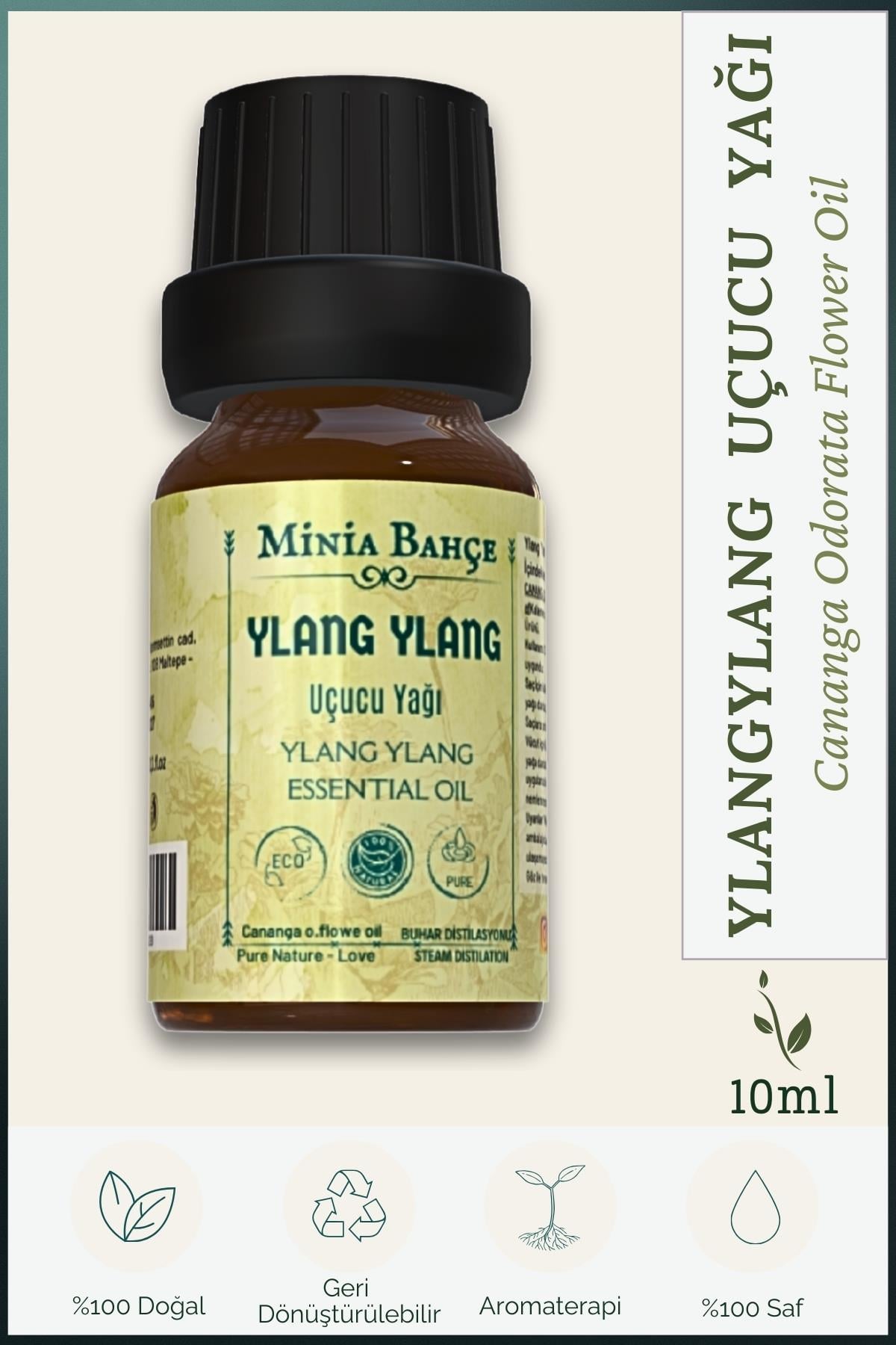 Ylang Ylang Uçucu Yağı, %100 Saf, 10ml