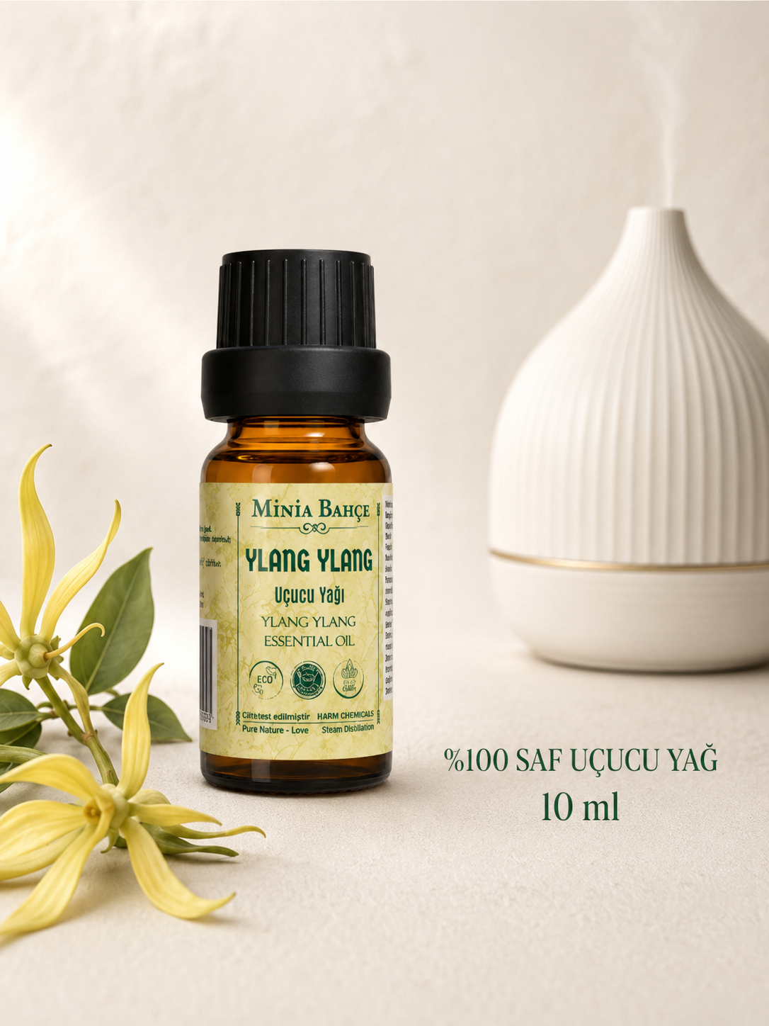 Ylang Ylang Uçucu Yağı – 10 ml | Saf ve Katkısız Bitkisel Uçucu Yağ
