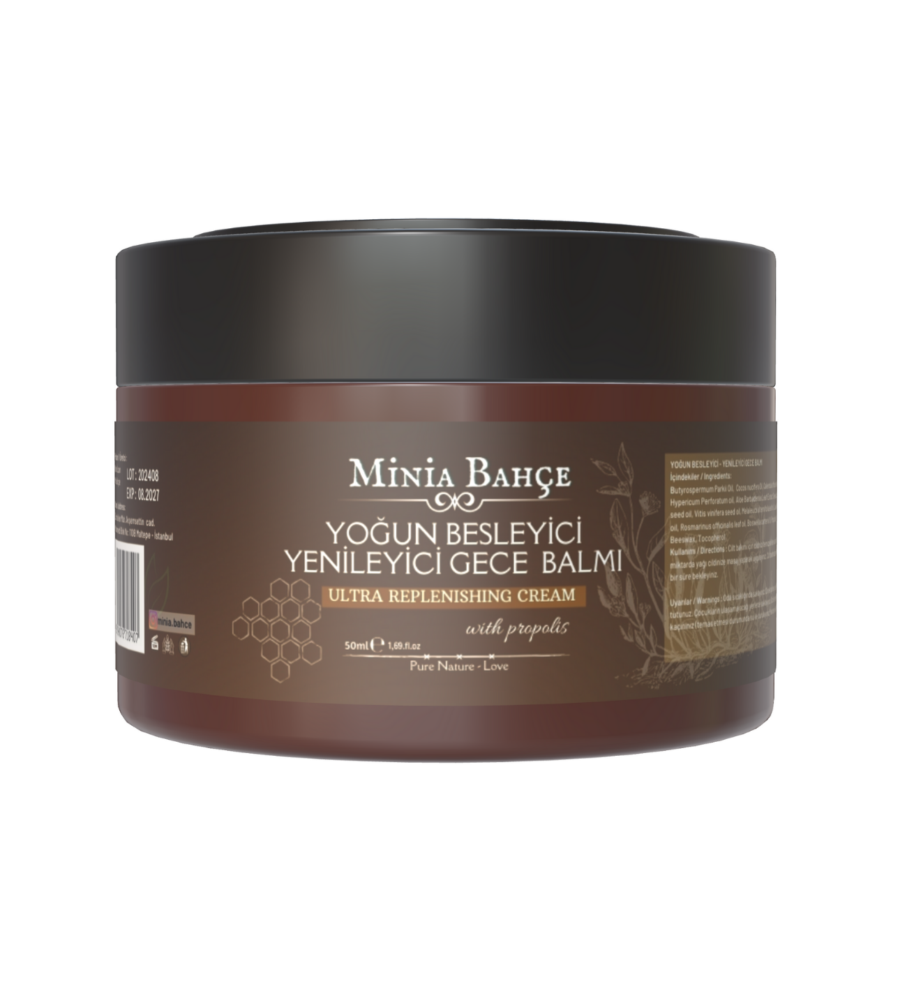 Yoğun Besleyici & Yenileyici Gece Balmı, %100 Doğal Ve Katkısız, 50ml