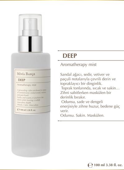  DEEP Mist – Vetiver, Paçuli ve Ardıç Yağlı Topraksı Erkek Vücut Spreyi (100 ml)