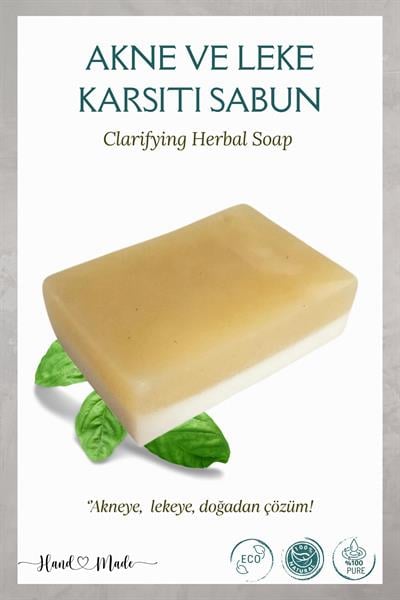 Akne, Sivilce ve Leke Karşıtı Doğal El Yapımı Sabun – 115 gr