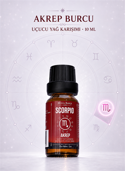 Akrep Burcu Uçucu Yağ Karışımı – Paçuli, Akgünlük, Ylang Ylang, Lavanta, Sandal Ağacı ve Çam Uçucu Yağları, 10 ml