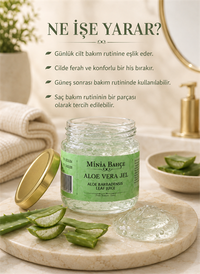 Aloe Vera Jel – 75 g | Yüz, Vücut, Saç ve Saç Derisi İçin Günlük Bakım