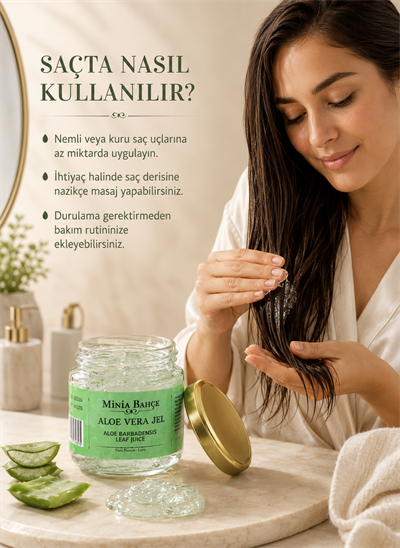 Aloe Vera Jel – 75 g | Yüz, Vücut, Saç ve Saç Derisi İçin Günlük Bakım