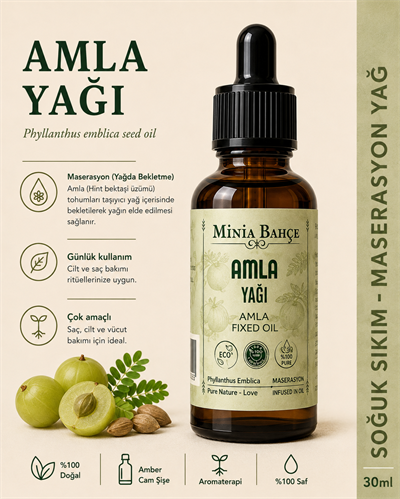 Amla Sabit Yağı – %100 Saf ve Doğal, 30 ml