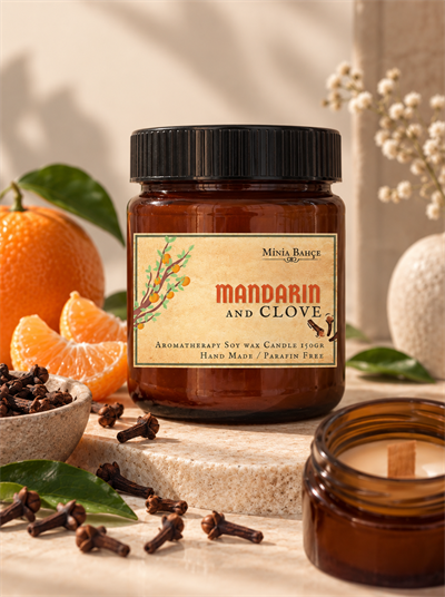 Soya Wax Mum – Mandalina & Karanfil, 150 gr