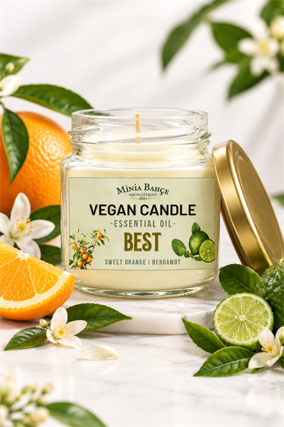 BEST – TATLI PORTAKAL VE BERGAMOT KOKULU SOYA MUMU – 75 GR