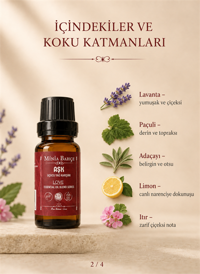 Aşk (Love) Uçucu Yağ Karışımı – 10 ml 