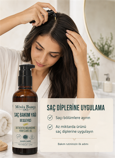 Besleyici Saç Bakım Yağı, %100 Doğal Ve Katkısız, 100ml