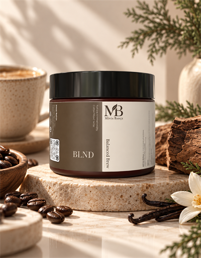 BLND – Kahve, Vanilya & Sedir Kokulu Doğal Soya Mum | 100 g