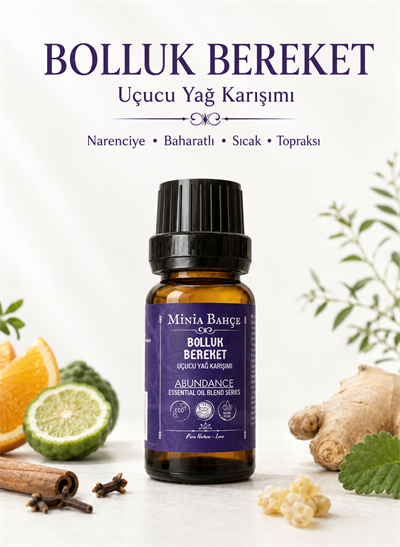 Bolluk-Bereket (Abundance) Uçucu Yağ Karışımı, %100 Saf, 10 ml
