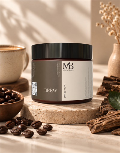 BREW – Kahve, Vanilya & Paçuli Kokulu Doğal Soya Mum | 100 g