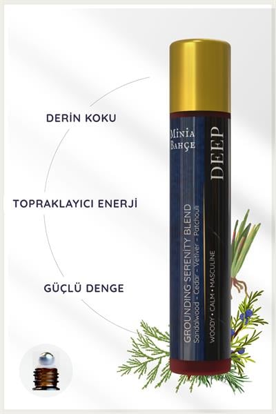 DEEP – Dengeleyici ve Topraklayıcı Roll-On | %100 Doğal, Alkolsüz – 10 ml