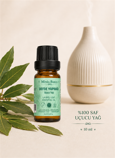 Defne Yaprağı Uçucu Yağı – 10 ml | Saf ve Katkısız Bitkisel Uçucu Yağ