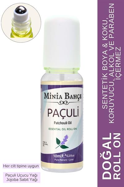Doğal Roll on, Paçuli Uçucu Yağı, Jojoba yağı. 10ml