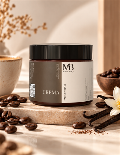 Doğal Soya Mum – Kahve & Vanilya Kokulu, Krema Notalı | 100 g
