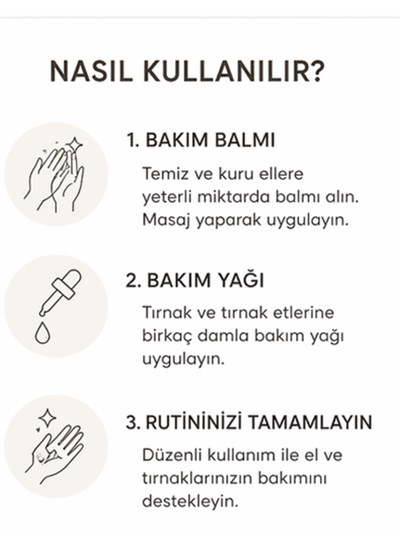 El & Tırnak Bakım Seti - %100 Doğal Balm (50 ml)+ Tırnak Bakım Yağı(30 ml)