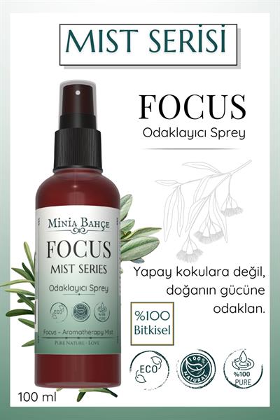 FOCUS Mist – Biberiye & Nane İçerikli Ferahlatıcı Aromaterapi Spreyi (100 ml)