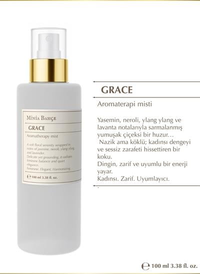 GRACE Mist – Gül Hidrosolü ve Yaseminli Kadınsı Doğal Saç & Vücut Spreyi (100 ml)