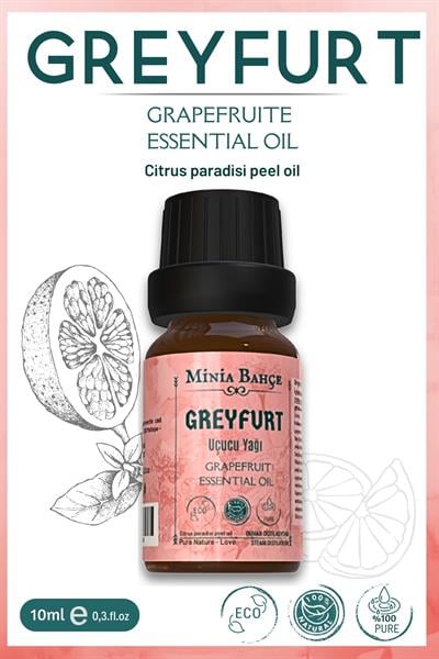 Greyfurt Uçucu Yağı, 10 Ml, %100 Saf